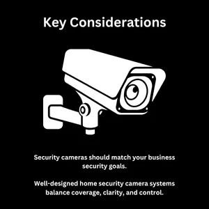 Icon explaining the importance of selecting a security camera that meets your surveillance goals